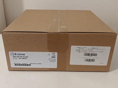 Extron DA4 HD 4K PLUS 4-Output HDMI Distribution Amplifier New In Box - Image 1 of 4