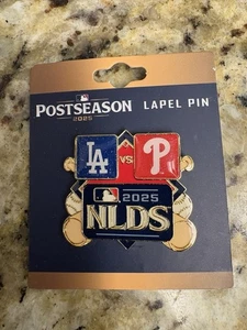 NEW 2025  MLB NLDS Philadelphia Phillies Vs. LA Dodgers Postseason  Dueling Pin - Picture 1 of 2