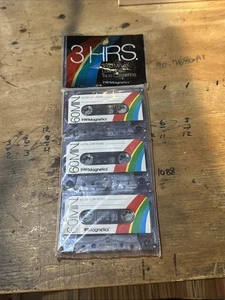 Vecchia confezione da 3 cassette a basso rumore INTERMAGNETICS 60 minuti vintage NON APERTE - Foto 1 di 4