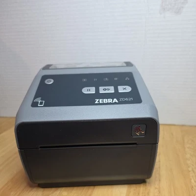 TESTED Zebra ZD621 Thermal Transfer Barcode Label Printer USB LAN Bluetooth  - Image 1 of 4