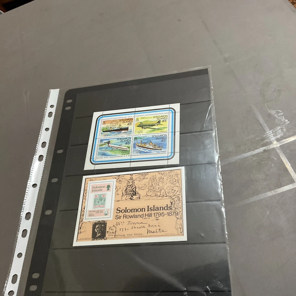 Mini hojas de estampillas Solomon’s X 2 MNH circ 1979/80 Foto 1 de 1