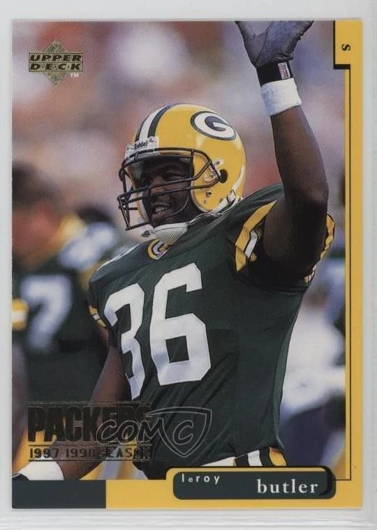 1998 Upper Deck Green Bay Packers 1997-98 Season LeRoy Butler #GB15 HOF - Image 1 of 2