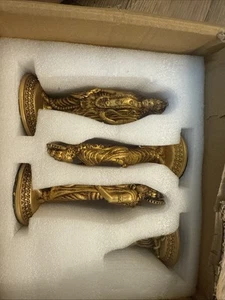 Ram Darbar Statue Handmade Brass Rama Laxman Sita & Hanuman Figure Sculpture - Picture 1 of 5