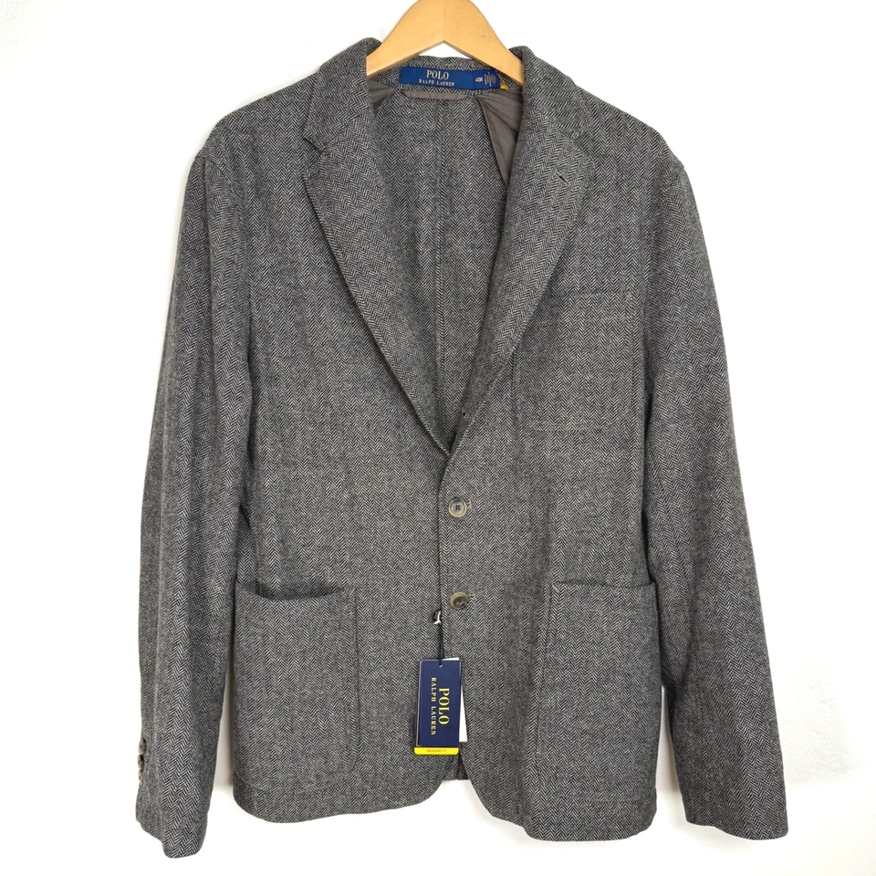 Polo Ralph Lauren Herringbone Modern Fit Sport Coat Jacket - Men's 40R - Image 1 of 4