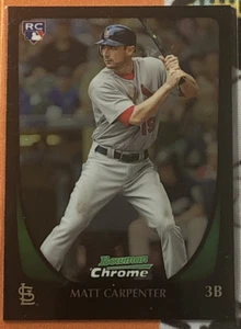 Bowman Chrome Matt Carpenter Refractor #14 Rookie RC St. Louis Cardinals 2011 - Imagen 1 de 2