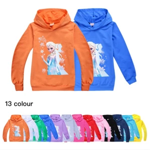 Cartoon Frozen TV Hoodies Kids Boys Girls Sweatshirt Hoody T-Shirt Tops 2-15Y UK - Picture 1 of 14