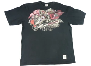 Ecko Unlimited Raw Uncut Skull Graphic T-Shirt Schwarz Herren Streetwear (Größe 3XL) - Bild 1 von 5