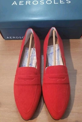 Aerosoles Women's Valentina 685 Fabric Red. Style Loafer Size 12M - New w/box - Image 1 of 4