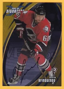 MAXIM AFINOGENOV 2002-03 BAP Signature Series Autographs Gold #50 AUTO - Picture 1 of 2