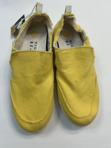 Neu mit Etikett - Vionic Canvas Strand Malibu Slipper Freizeit Komfort Schuhe Orthesen Einlegesohle Größe 6 - Bild 1 von 6