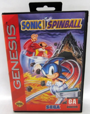 Sonic The Hedgehog Spinball / Pinball SEGA Genesis Game No manual - Image 1 of 4