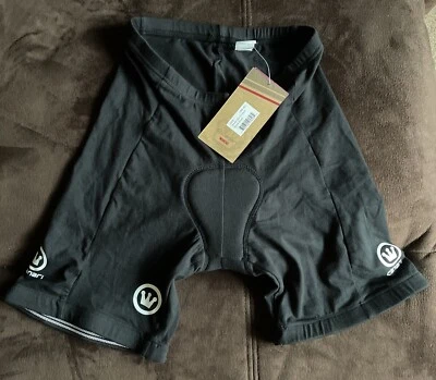 NUEVO CON ETIQUETAS Mujer Canari Acolchado Ciclismo Bicicleta Velo Grl Corto NEGRO Algodón Spandex Talla S Foto 1 de 4