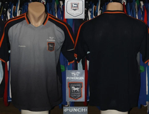 Vintage Ipswich Town (Tractor Boys) Punch 2004 Training Jersey Shirt Trikot Dark Cover