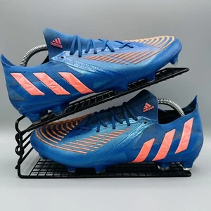 Adidas Predator Edge 1 FG Mens Blue & Orange Football Boots UK 9 - Picture 1 of 13
