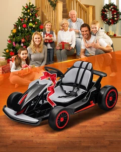Electric 24V Go Kart for Kids Teens Ride on Drift Car Strong Motors High Speed - Picture 1 of 16