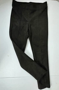 Andrew Marc Women's Faux Suede Pull On Ponte Pants, Black, Size M - Picture 1 of 8