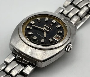 PROJECT TO FIX VINTAGE RADO VOYAGER DATE AUTOMATIC LADIES WATCH 10418 - Picture 1 of 7