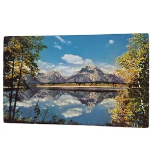 Postkarte Jackson Lake und Teton Range Wyoming Chrome verschickt - Bild 1 von 2