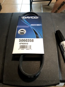 REAL Genuine NEW Dayco Serpentine Accessory Drive Belt 5060358 6PK0910 Gates - Picture 1 of 2