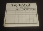 SCORE PAD REPLACEMENT PART To Triviata The Opera Trivia Game 1989 Sonoma Game