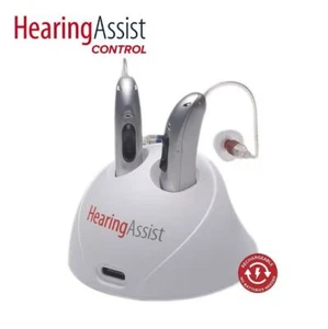HearingAssist HA-CONTROLSKT Rechargeable RIC Kit with App Control, Silver (2pc) - Picture 1 of 1