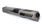 Hgw Complete Upper For Glock 19 Slide 17-4 Stainless Black Nitride Fluted Barrel
