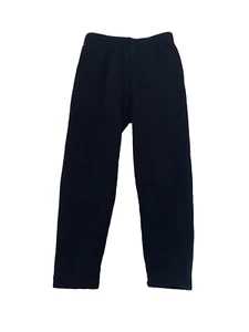 Girls fleece lined casual solid black leggings Size 3-4 - Picture 1 of 8