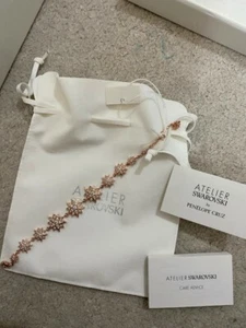 SWAROVSKI PENELOPE CRUZ MOONSUN WHITE ROSE GOLD PLATED BRACELET 5489777 NEW - Picture 1 of 2