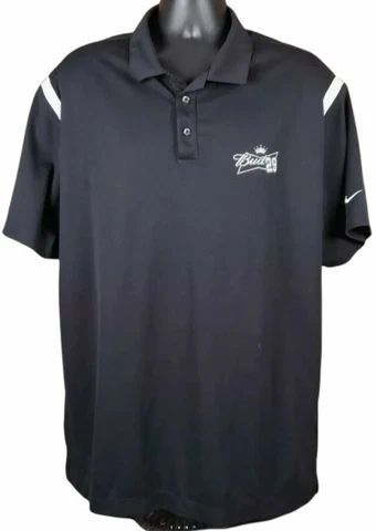 Nike Golf Kevin Harvick #29 Budweiser Black Polo Shirt Mens 2XL NASCAR Cover