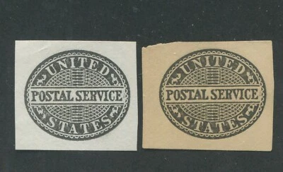 1887 United States Postal Stationary #UO14-UO15 Mint Cut Square - Image 1 of 2