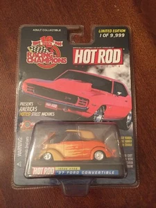 Racing Champions Hot Rod Magazine 37 Ford Convertible DieCast Car,1:64 MIP (B12) - Picture 1 of 3