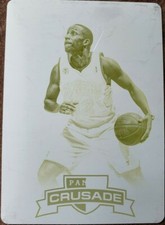 EVAN TURNER 2012-13 Crusade PRINTING PLATE SP #1/1 of 1 76ers National Treasures