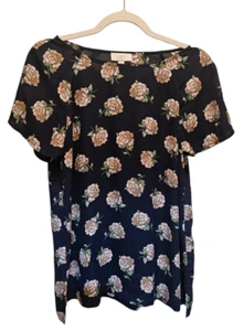Loft Outlet Pfingstrose Blumen Bluse Größe M Damen M - Bild 1 von 3