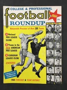 College & Professional Football Roundup - 1960 Issue Cannon Unitas Ditka Cover - Picture 1 of 3