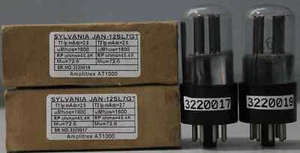 12SL7GT-JAN/VT289 Sylvania NOS made in U.S.A Amplitrex tested Qty 1 Match Pair - Picture 1 of 8