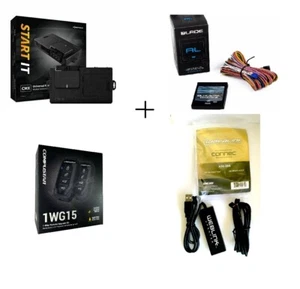 Compustar RF-1WG15-AP 1500-FT Remote Kit + FT-CMX-HC START IT+Blade-AL+ADS-USB - Picture 1 of 4