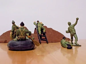 7 Man Airfix an Matchbox WW11 Commando set 1/32nd ( Jan. Listing) - Picture 1 of 11