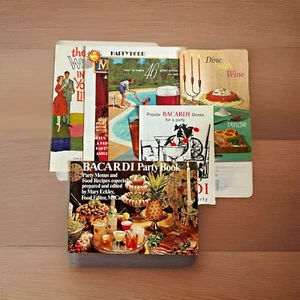 6 Stück ~ Vintage Mixologie und Happy Hour ~ Rezeptbücher ~ 1950-1970er Jahre ~ MCM - Bild 1 von 7