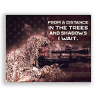 Affiche militaire motivationnelle imprimé art 11x14 armée US Marines infanterie tireur d'élite