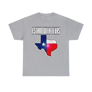 I Stand With Texas State 3D flag short Sleeve Tee - Picture 1 of 8