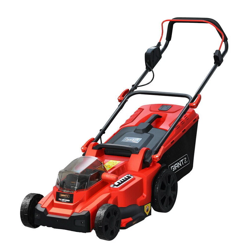 Giantz Cordless Lawn Mower - MOWER-LI37-N-RDBK