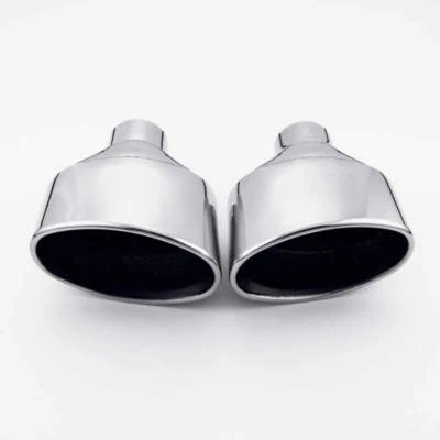 2.25" 58MM Inlet Exhaust tips Oval Out for VW Golf 7 AUDI RS4 RS5 RS6 VOLVO S80 - image 1 of 4