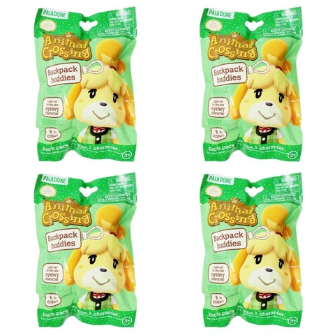 Animal Crossing Backpack Buddies - Lot of 4 Sealed Blind Bags Cover