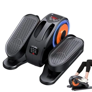 Orange Under Desk Elliptical Trainer Portable Mini Stepper for Low Impact Wor... - Picture 1 of 7