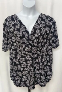 Lane Bryant women's size 22/24 (3X) blouse with floral print. - Picture 1 of 9