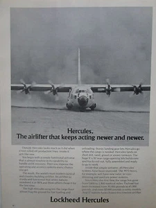 4/1975 PUB LOCKHEED HERCULES MILITARY AIRLIFTER USAF TACTICAL AIR COMMAND AD - Picture 1 of 1