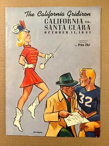 1941 (10/11) California Bears vs Santa Clara Broncos GOOD Condition - Picture 1 of 2