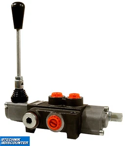 Double-acting hand lever valve - hydraulics, valve e.g. for wood splitters - Picture 1 of 1