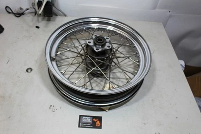 Rueda trasera cromada con radios 16x3 Harley Softail Dyna Sportster 86-99 Foto 1 de 4