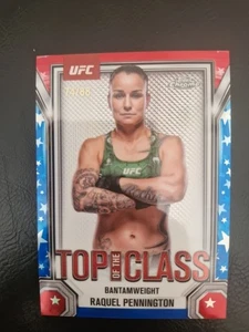 2025 Topps Chrome UFC Raquel Pennington #156 Red White Blue Refractor /88 Insert - Bild 1 von 2